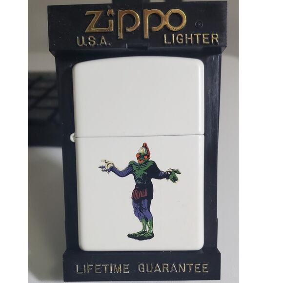 RARE VINTAGE ZIPPO - Swam Man - Matte White - 1997 XIII NIB - Picture 1 of 8